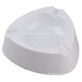 White Melamine Triangle Ashtray with Solid Color